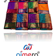 Designer Jacquard Silk Saree with Blouse Piece for Traditional Occasions | WON-SONAKSHI