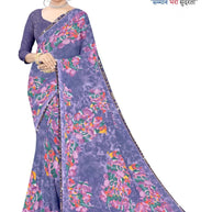 Premium Printed Saree with Matching Blouse Piece for Ethnic Elegance  | TTS-KAVERI