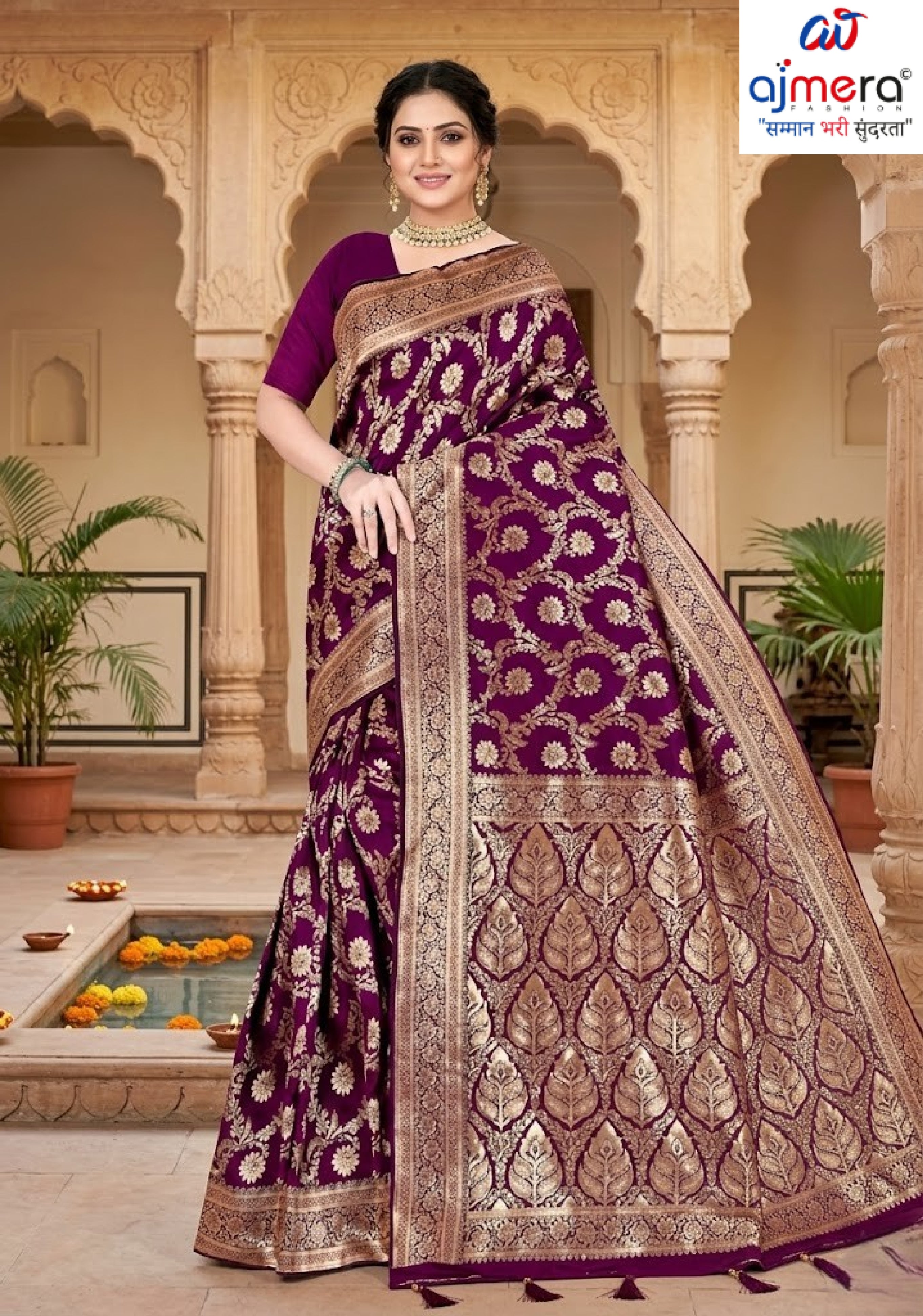 Trendy Jacquard Silk Saree With Blouse Piece | DBU-BANARASI SILK VOL-1