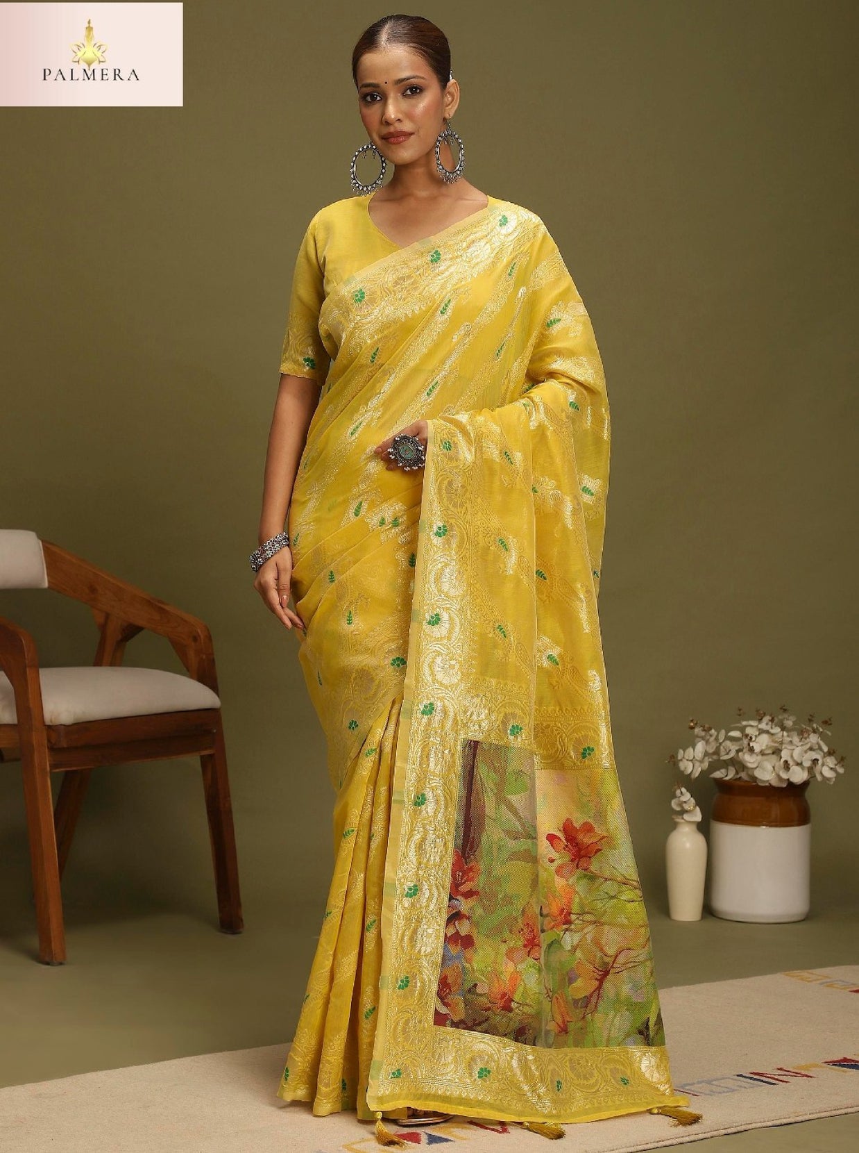 Palmera Saree Manufacturer and Palmera Saree Supplier | ALL-VANAYA-05
