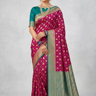 Designer Rapier Silk Matching Saree With Blouse Piece | BWF-VEDIKA