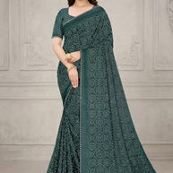 Exclusive Printed Saree with Blouse Piece for Elegant Ethnic Look  | SSR-HOLDEN