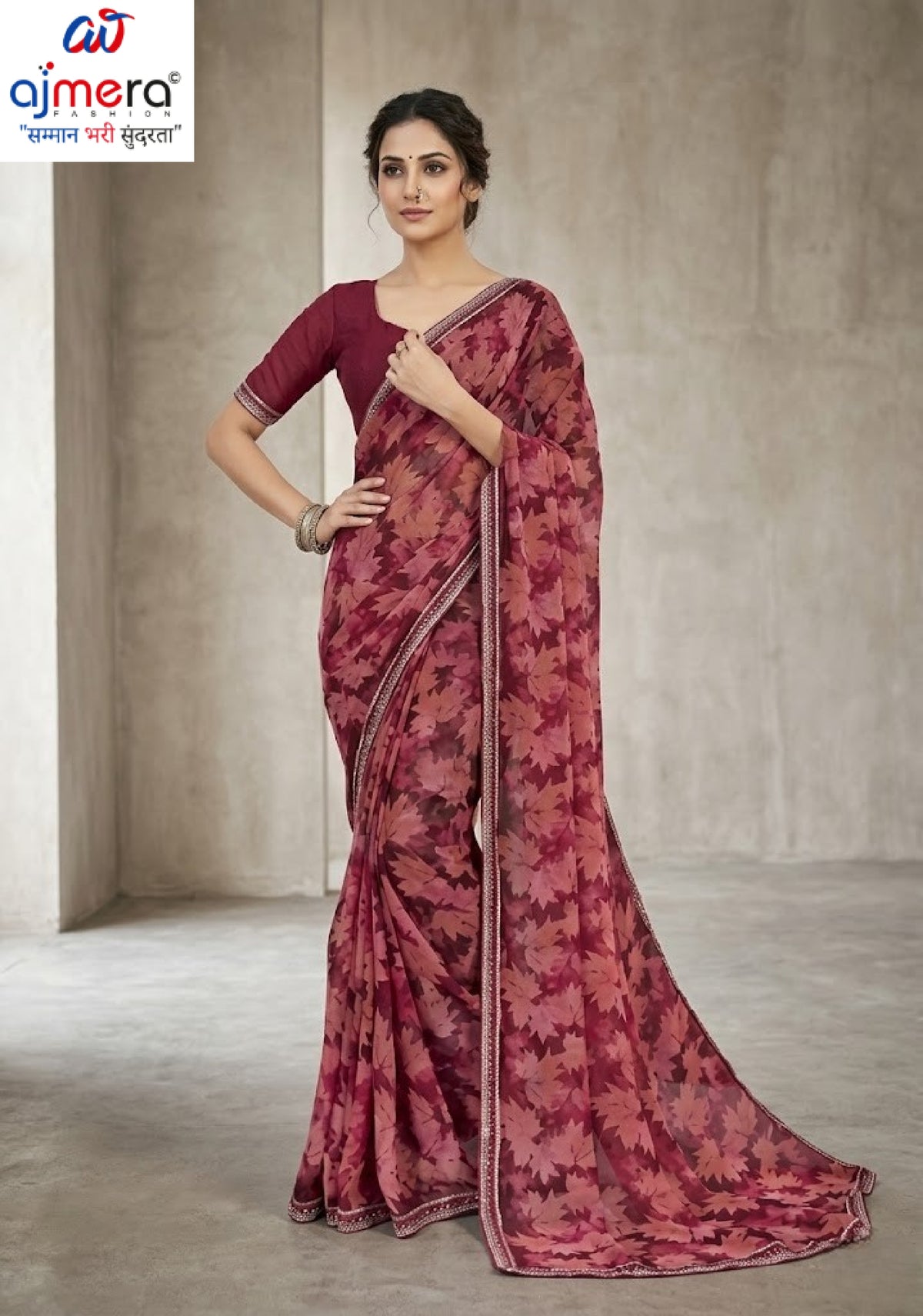 Contemporary Printed Saree with Blouse Piece for Premium Wear  | RDD-MANVI
