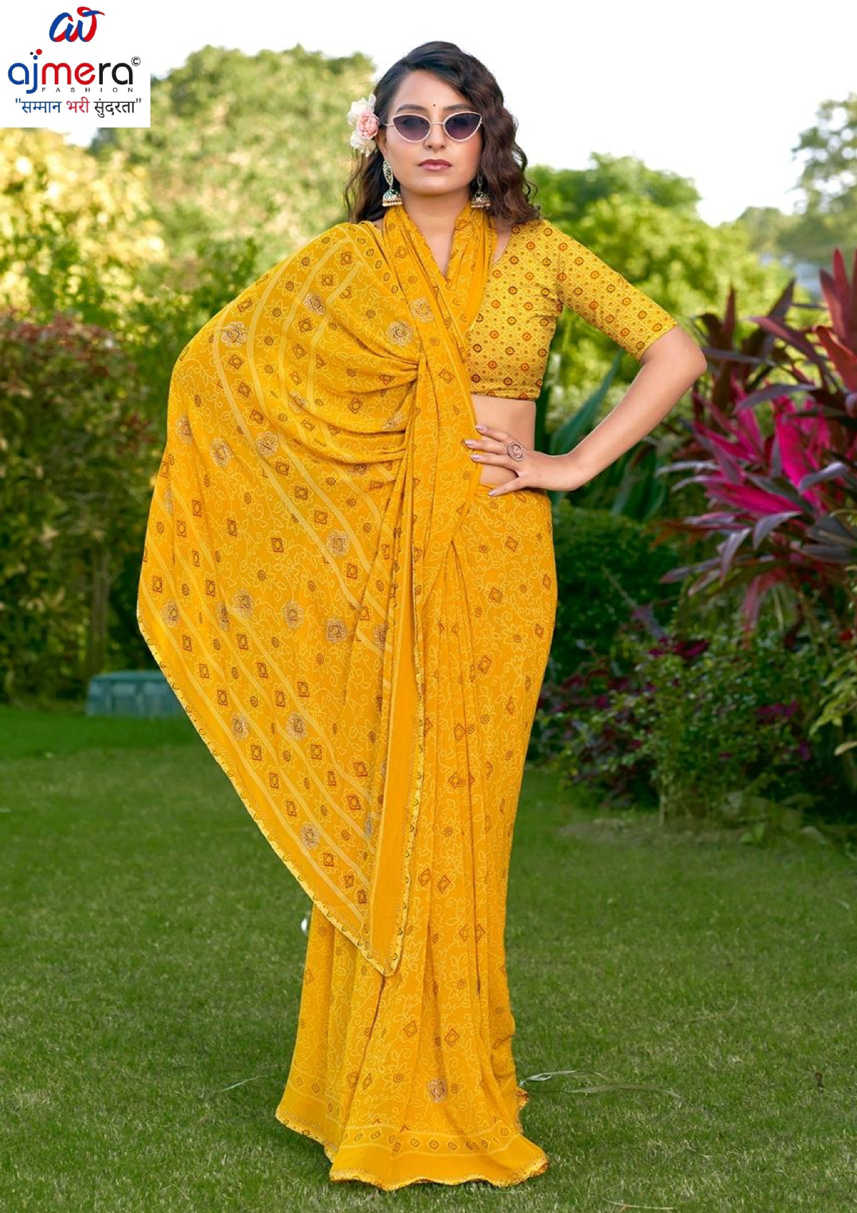 Stylish Printed Saree with Blouse Piece for Traditional Celebrations  | VDT-DISCO-13