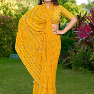 Stylish Printed Saree with Blouse Piece for Traditional Celebrations  | VDT-DISCO-13