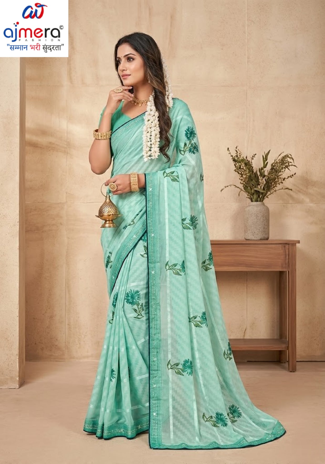 Classic Printed Saree with Blouse Piece for Timeless Traditional Style | PRM-KACHI KALI
