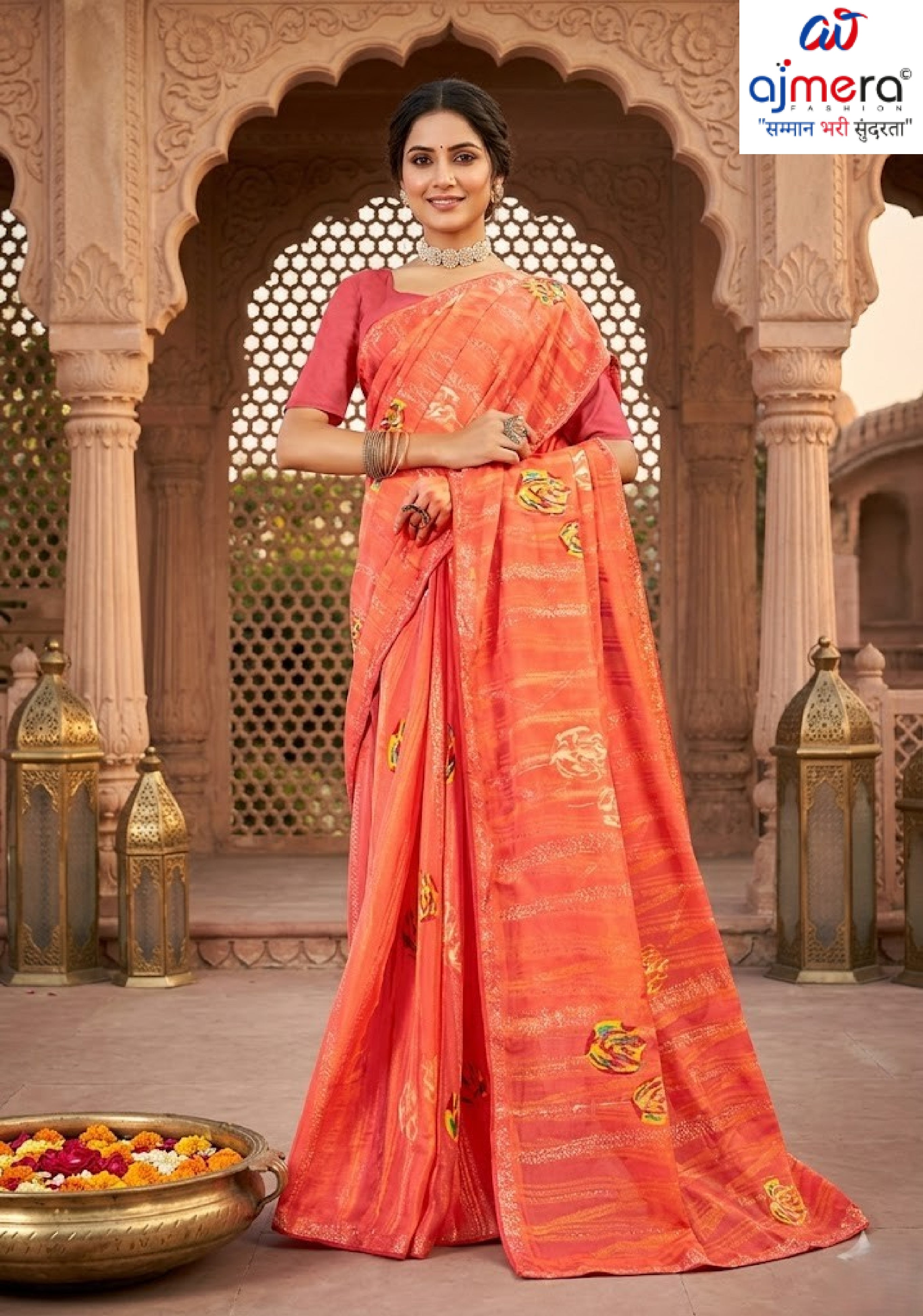 Exclusive Printed Saree with Blouse Piece for Elegant Ethnic Look | PRM-GIRIJA