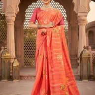 Exclusive Printed Saree with Blouse Piece for Elegant Ethnic Look | PRM-GIRIJA