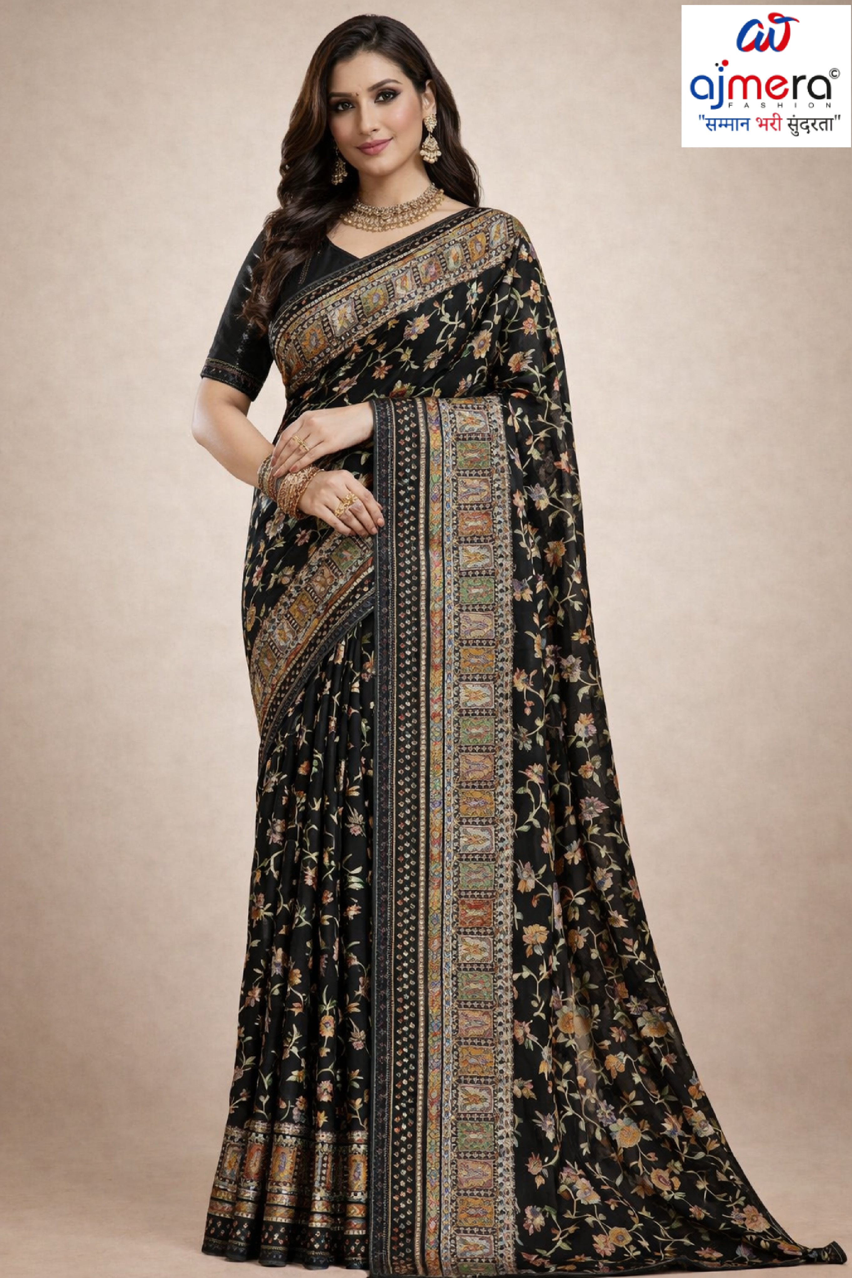 Elegant Printed Saree with Designer Blouse Piece for Festive Wear | RDD-AVISHA