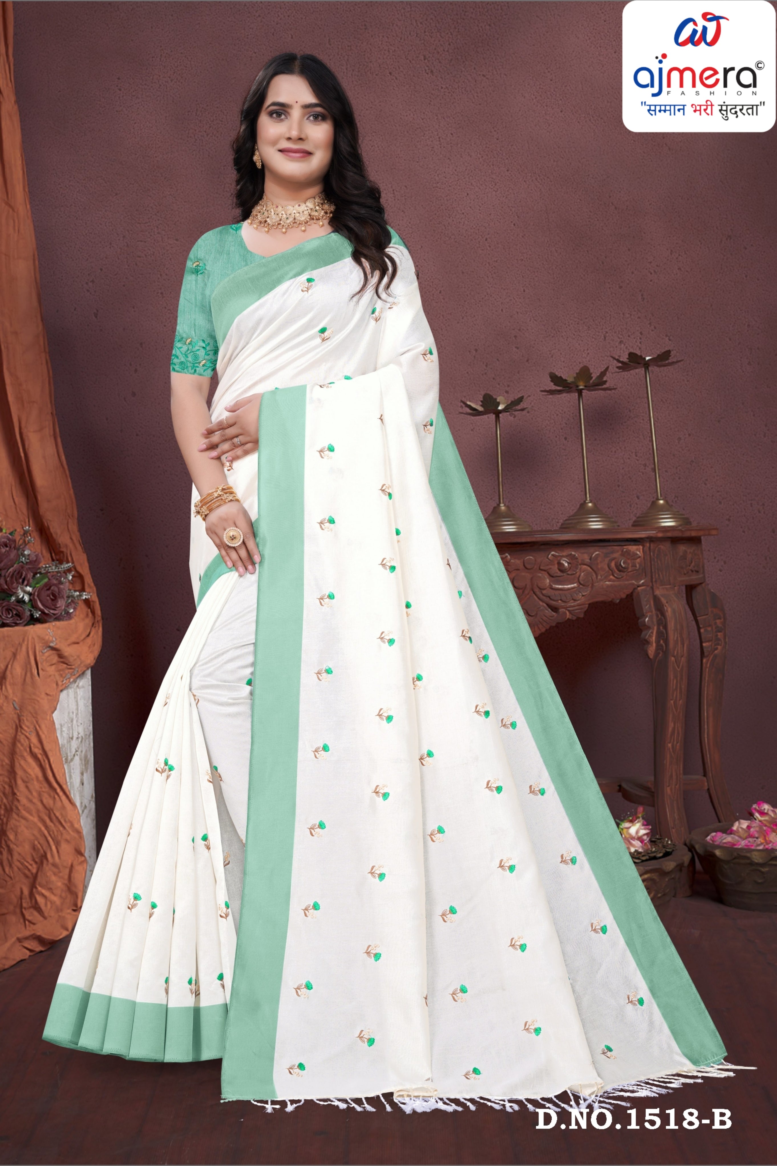 Daily Wear Cotton Saree with Blouse Piece for Premium Ethnic and Traditional Wear | PUT-TRUMP-2