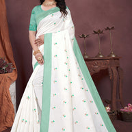 Daily Wear Cotton Saree with Blouse Piece for Premium Ethnic and Traditional Wear | PUT-TRUMP-2