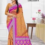 Rich Jacquard Silk Saree with Blouse Piece for Sophisticated Ethnic Style | DOF-BEAGAUM BEAUTY-3