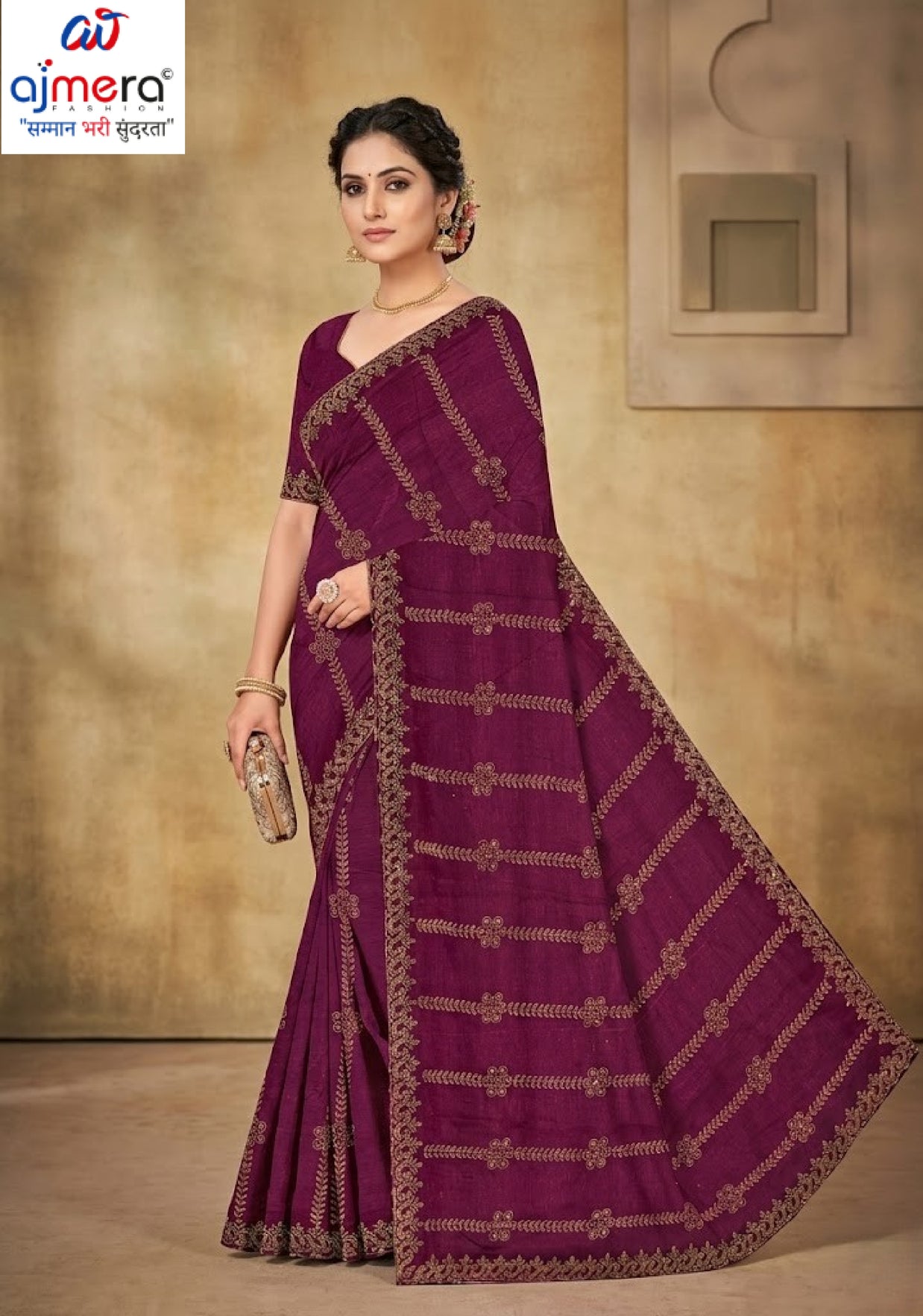 Fandy Fancy Lycra Matching Saree with Blouse Piece for Premium Ethnic and Traditional Wear | RAL-ISHIKA