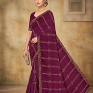 Fandy Fancy Lycra Matching Saree with Blouse Piece for Premium Ethnic and Traditional Wear | RAL-ISHIKA