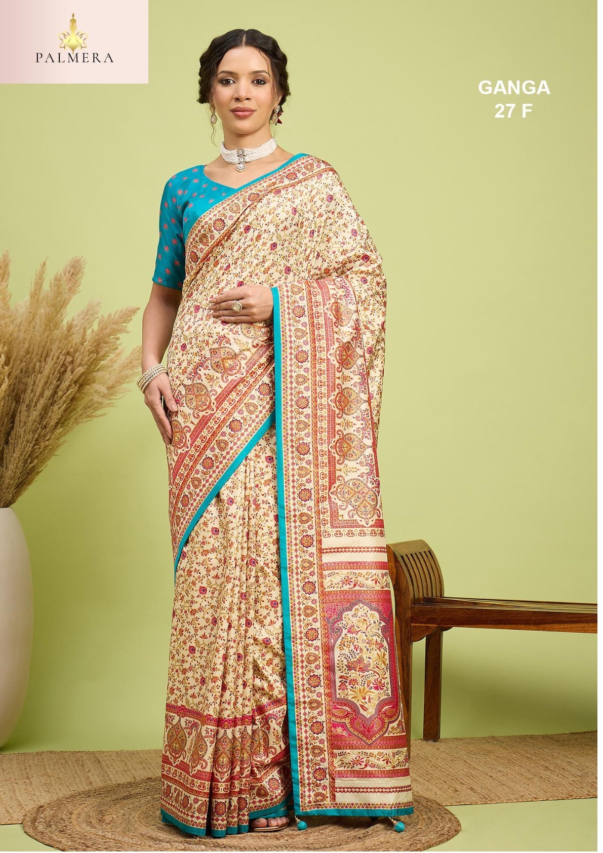 Ganga Silk Saree with Blouse for Premium Ethnic and Designer Wear | ALL-GANGA-27