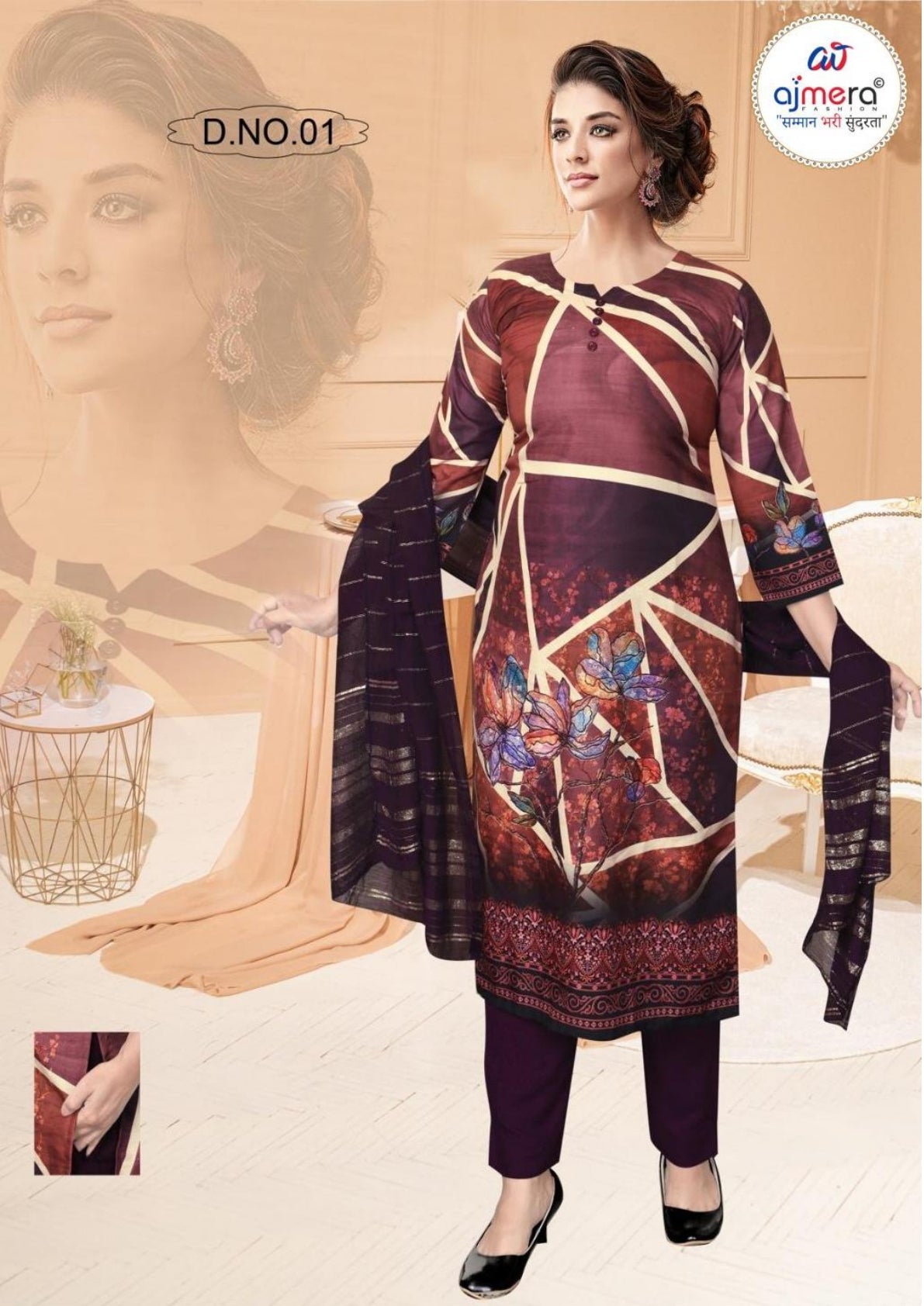 Plus Size Designer Kurti Set for Women | KRJ-ISHIKA