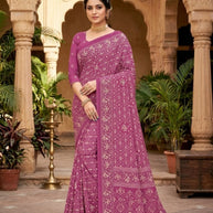 Classic Printed Saree with Blouse Piece for Timeless Traditional Style | PUS-DREAM GIRL-600