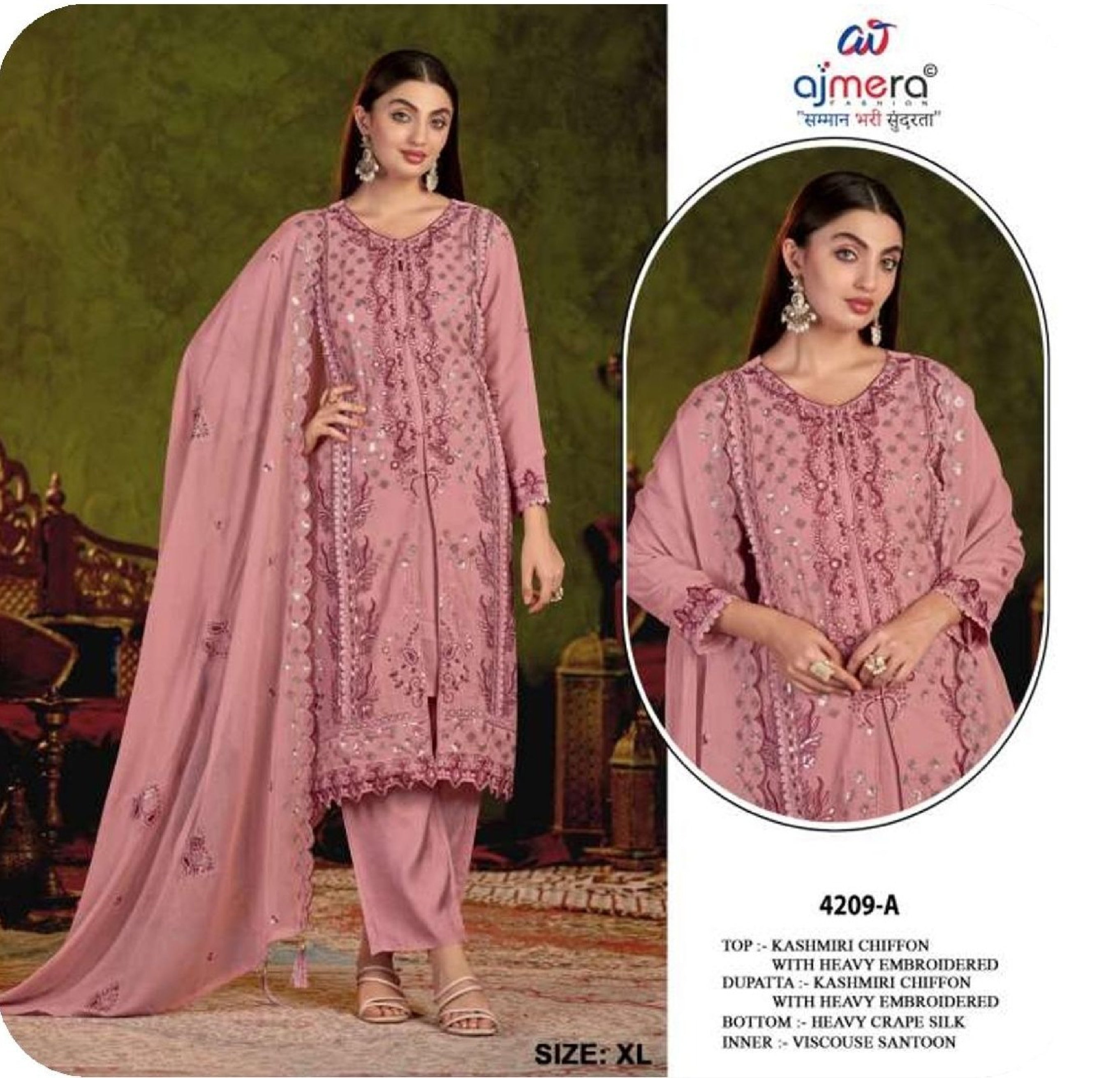 Designer Premium Pakistani Designer Suit for Women | JPF-4209