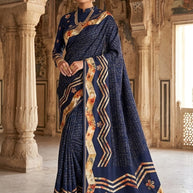 Fashionable Printed Saree with Blouse Piece for Festive Collection | SSR-KHUSH RAHO