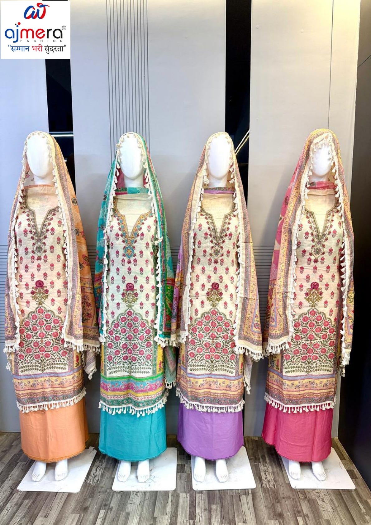 Premium Viscose Unstitched Suit Set | AAR-RAMOLA