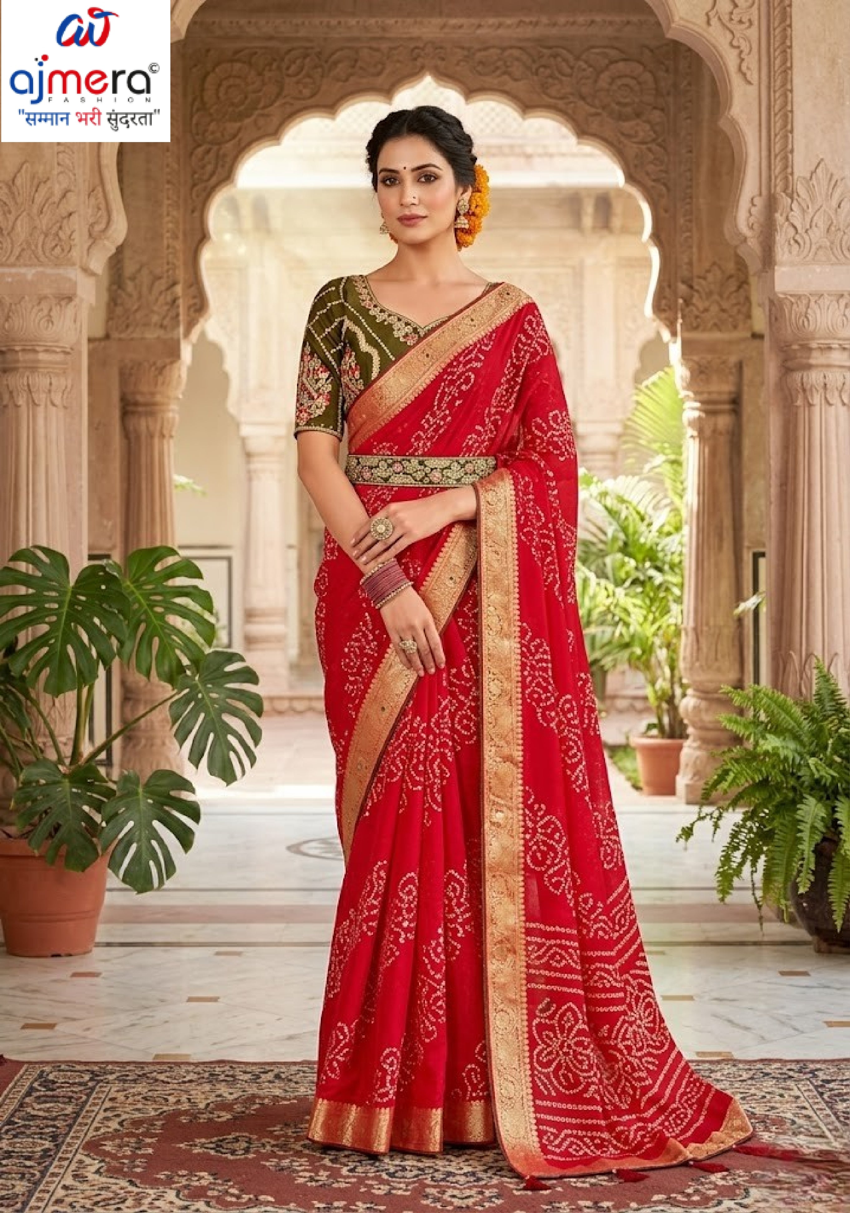 Graceful Printed Saree with Blouse Piece for Modern Ethnic Fashion | VDT-NITYA-7