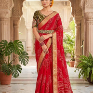 Graceful Printed Saree with Blouse Piece for Modern Ethnic Fashion | VDT-NITYA-7