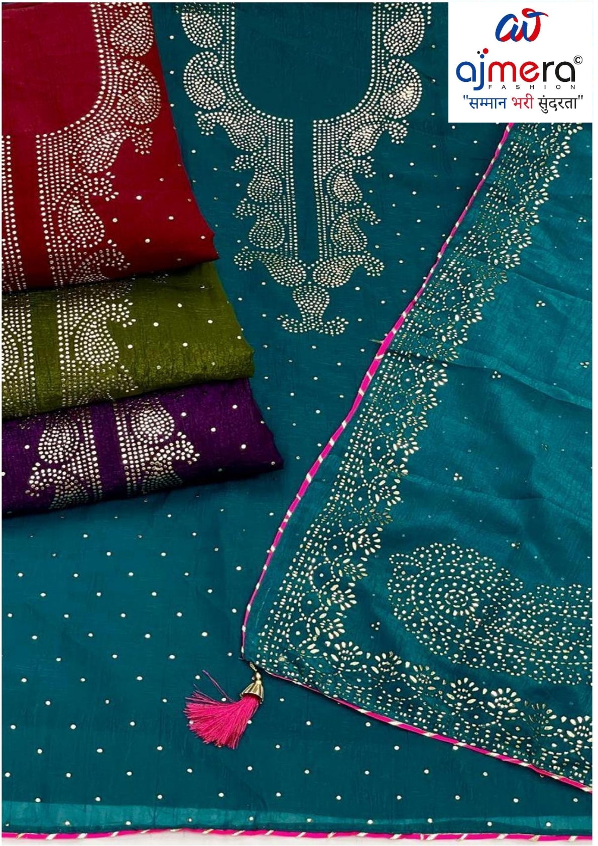 Premium Simar Unstitched Suit Set | AAR-FUSION