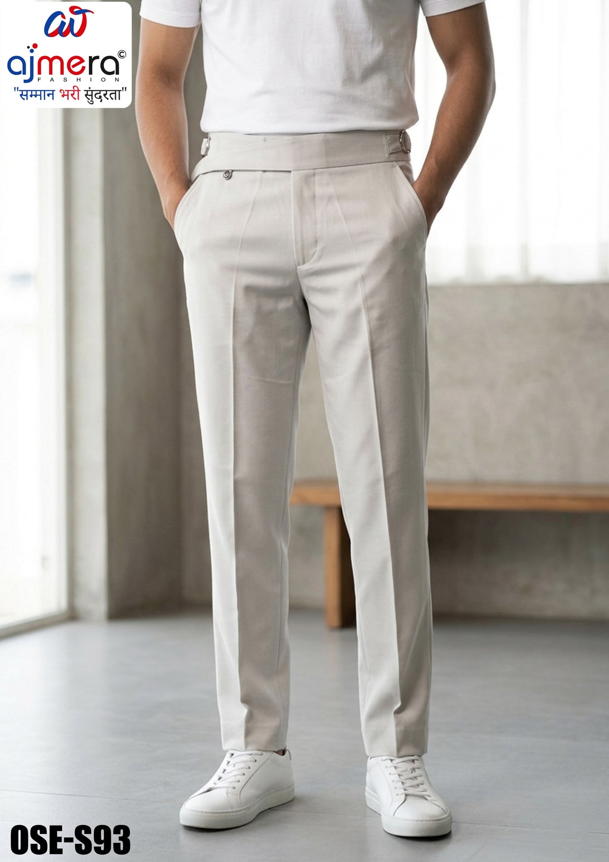 Premium Men's Formal Pant for Office & Business Wear | OSE-SR93