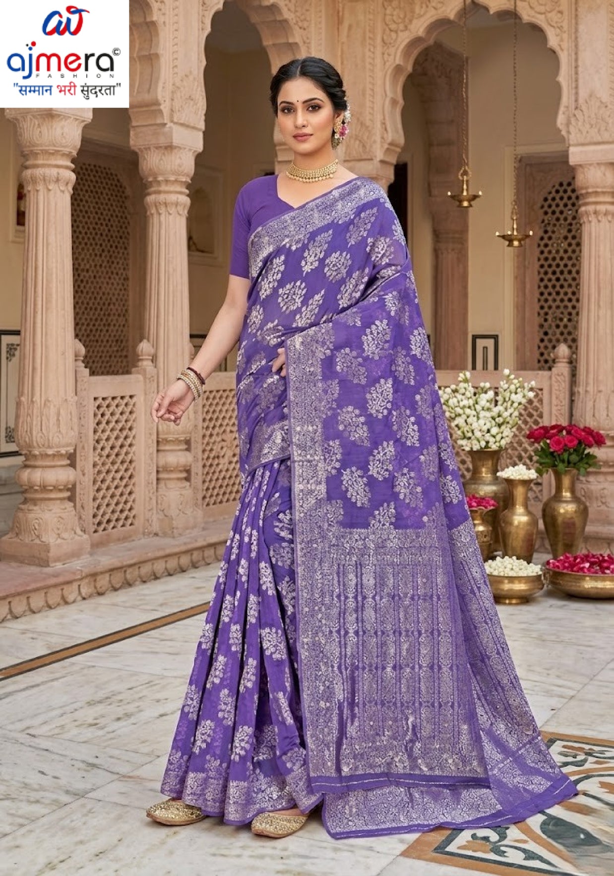 Sophisticated Rapier Silk Matching Saree With Blouse Piece | DBU-SHILPA QUEEN