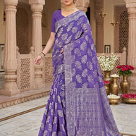 Sophisticated Rapier Silk Matching Saree With Blouse Piece | DBU-SHILPA QUEEN