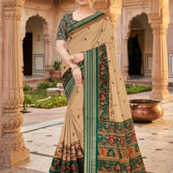 Classic Printed Saree with Blouse Piece for Timeless Traditional Style | GLC-KANCHI SILK-1