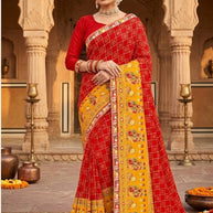Georgette Print Loose Saree with Blouse for Premium Ethnic and Traditional Wear | TD-MITHASH