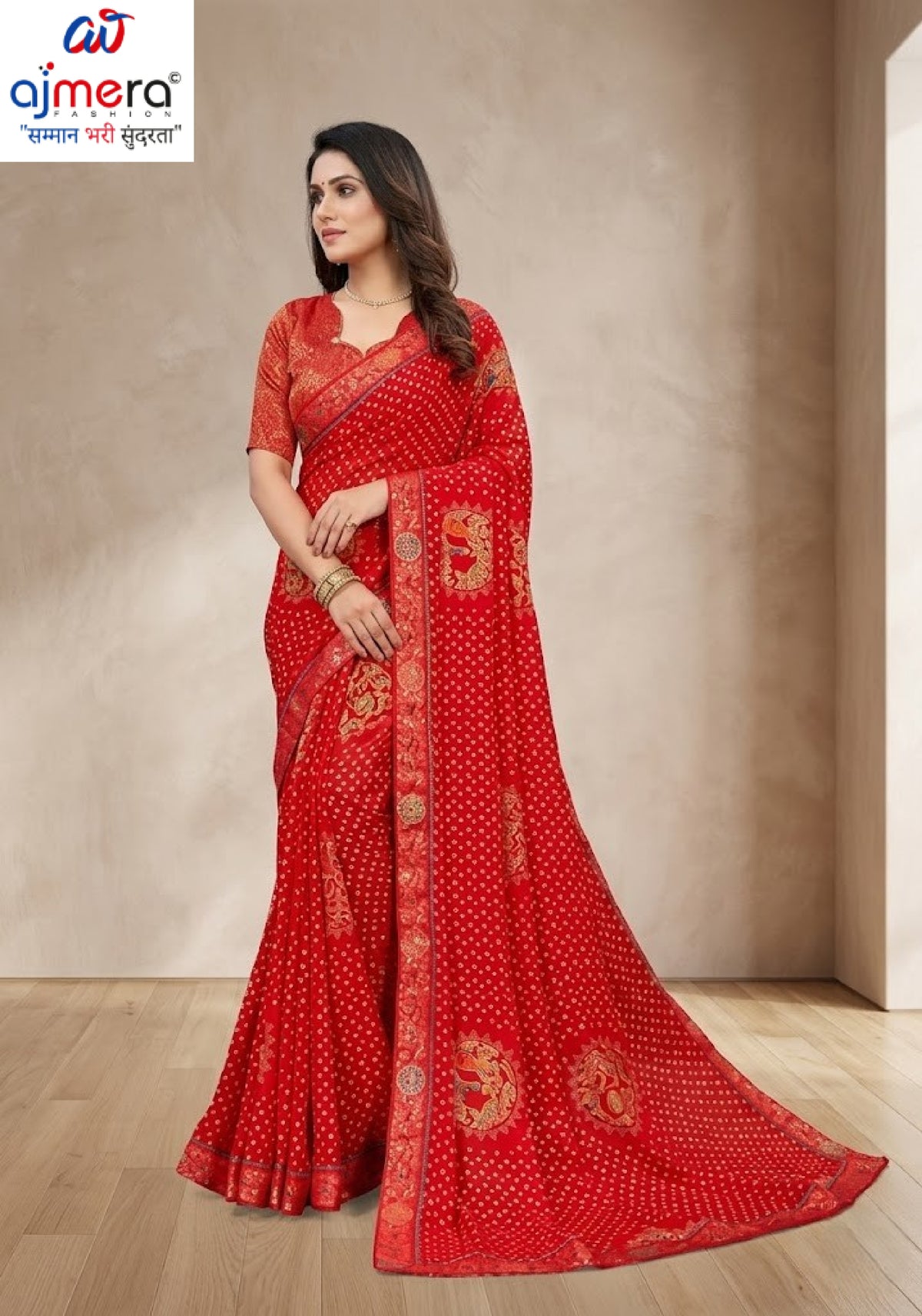 Fashionable Printed Saree with Blouse Piece for Festive Collection | RDD-NIKITA VOL-03