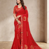 Fashionable Printed Saree with Blouse Piece for Festive Collection | RDD-NIKITA VOL-03