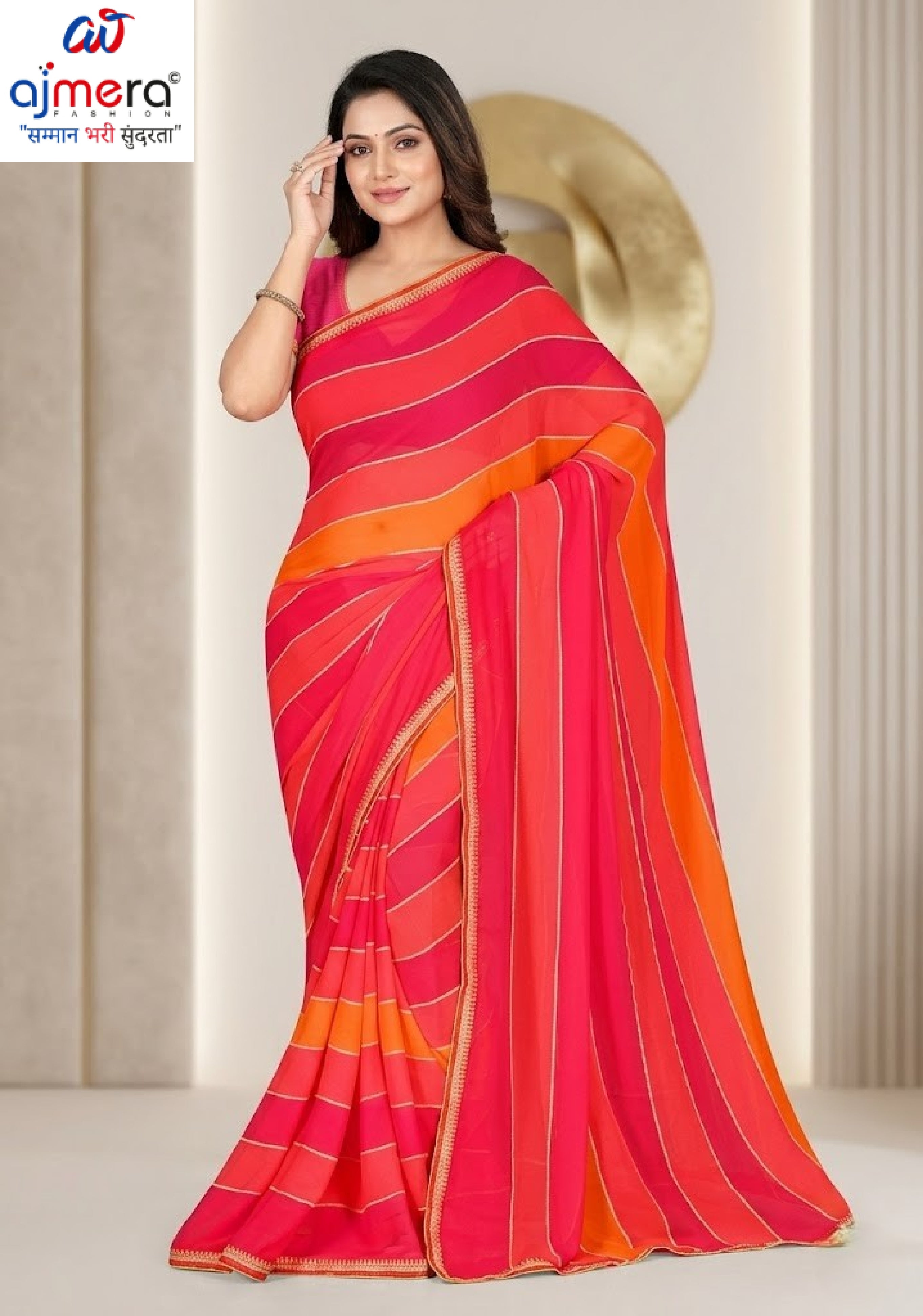 Chic Printed Saree with Blouse Piece for Sophisticated Ethnic Style | VER-HEERA-43708