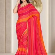 Chic Printed Saree with Blouse Piece for Sophisticated Ethnic Style | VER-HEERA-43708