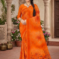 Exclusive Printed Saree with Blouse Piece for Elegant Ethnic Look | GLC-MAKHMALI