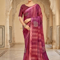 Stylish Printed Saree with Blouse Piece for Traditional Celebrations  | RDD-TANVI