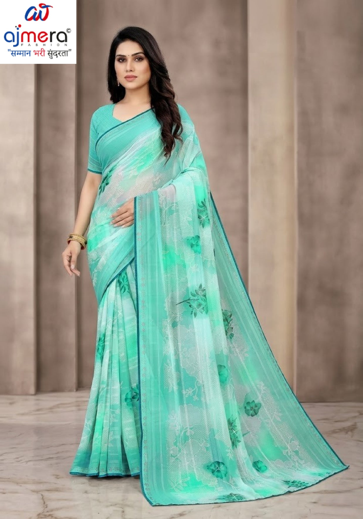 Graceful Printed Saree with Blouse Piece for Modern Ethnic Fashion | TTS-SAJAWAT VOL-2