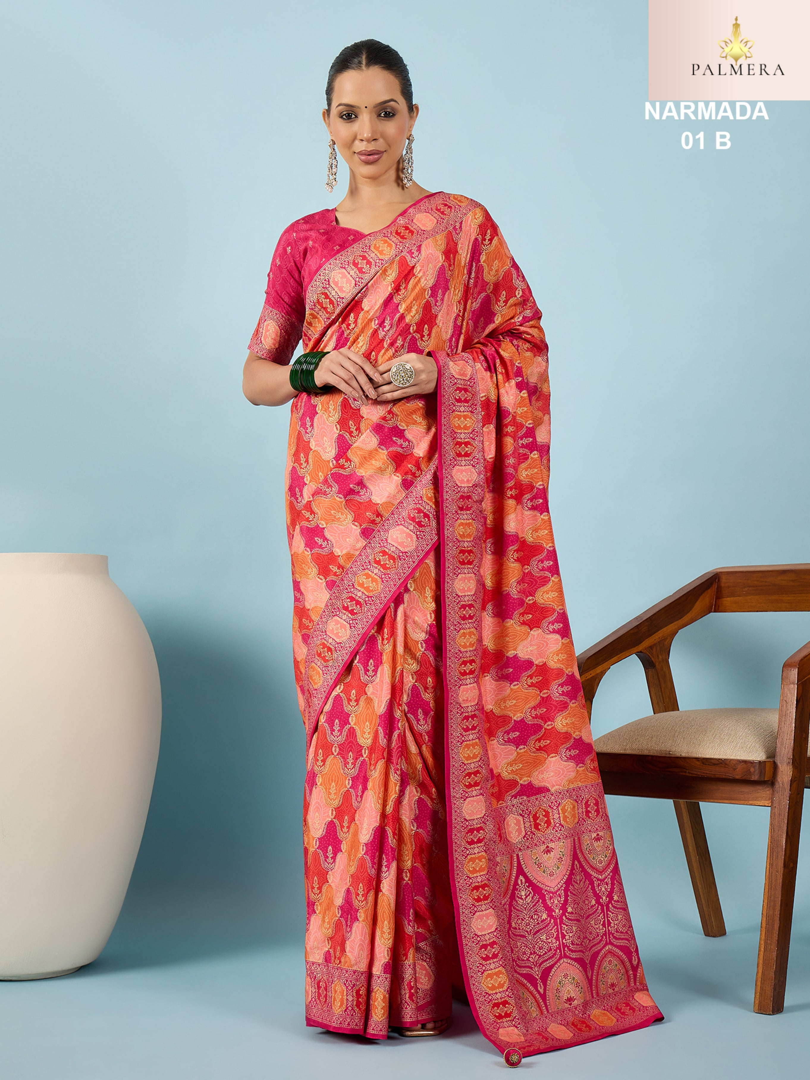 Palmera Saree Manufacturer and Palmera Saree Supplier | ALL-NARMADA-01
