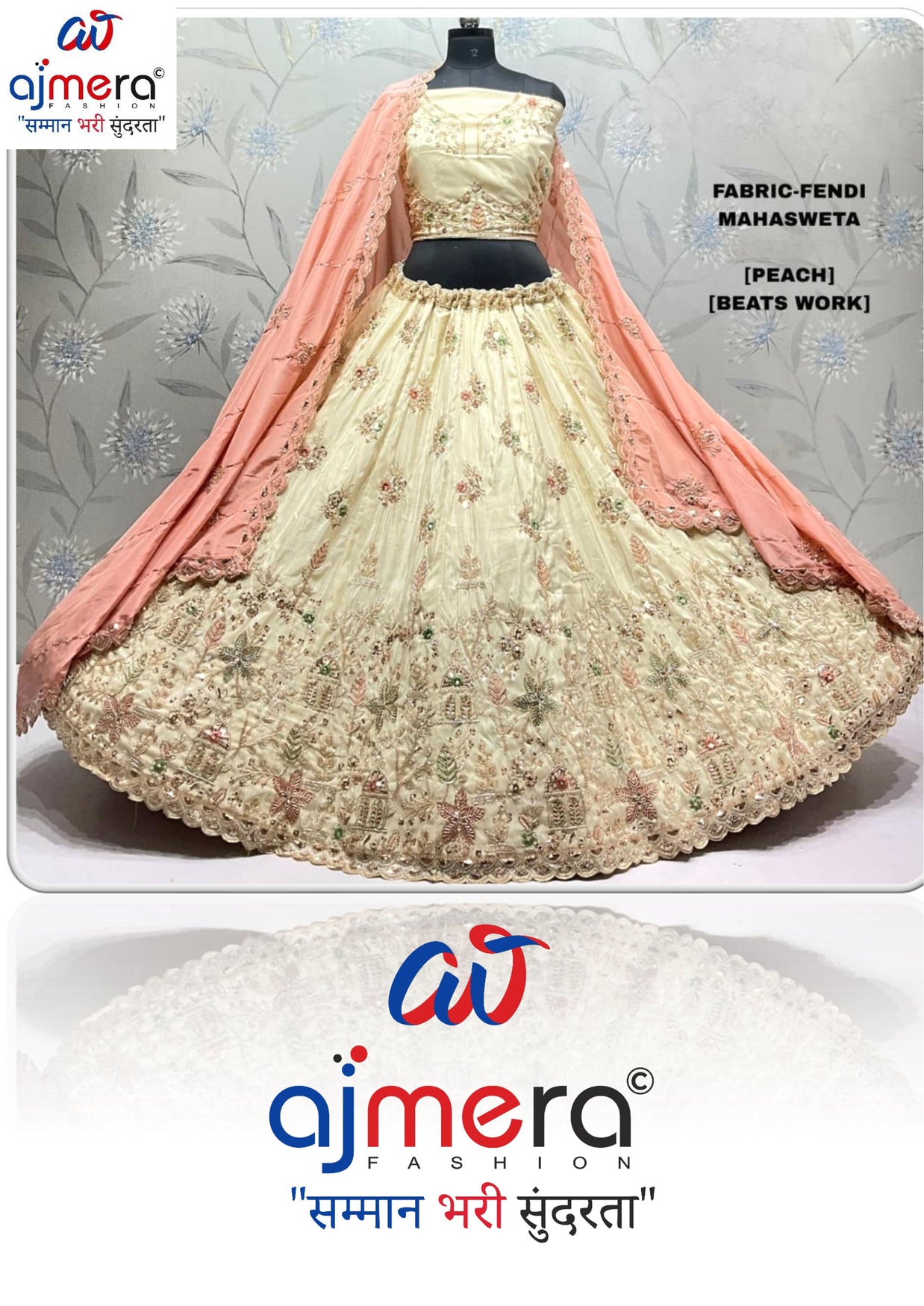 Fancy Embroidery Work Lehenga Choli Manufacturer Supplier Exporter|ADD-MAHASWETA