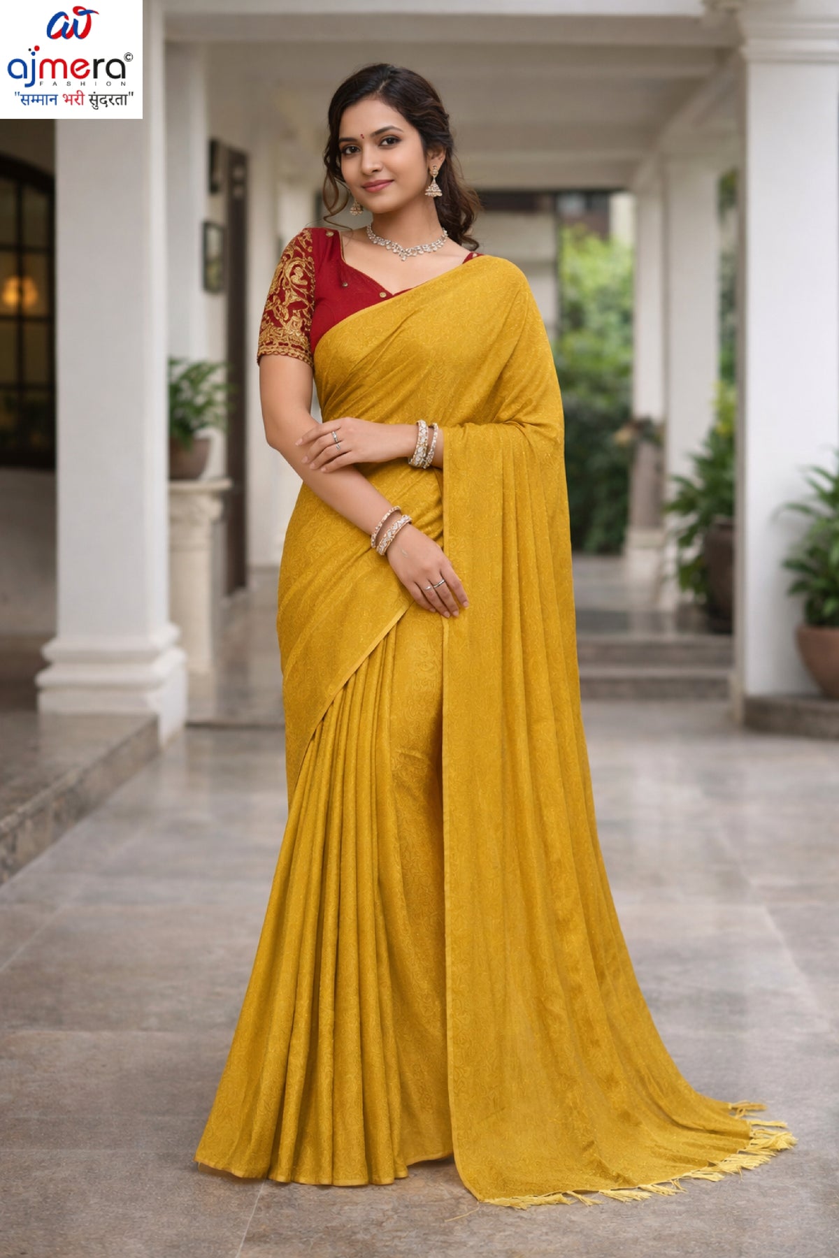 Trendy Dyed Matching Saree with Blouse Piece for Premium Ethnic and Traditional Wear | RLL-KRISHNA SILK-1