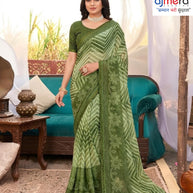 Chic Printed Saree with Blouse Piece for Sophisticated Ethnic Style  | PRM-APARNA BHABHI