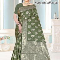 Artistic Elegance Jacquard Silk Saree With Blouse Piece | TUL-MATWALI SUDHA SILK