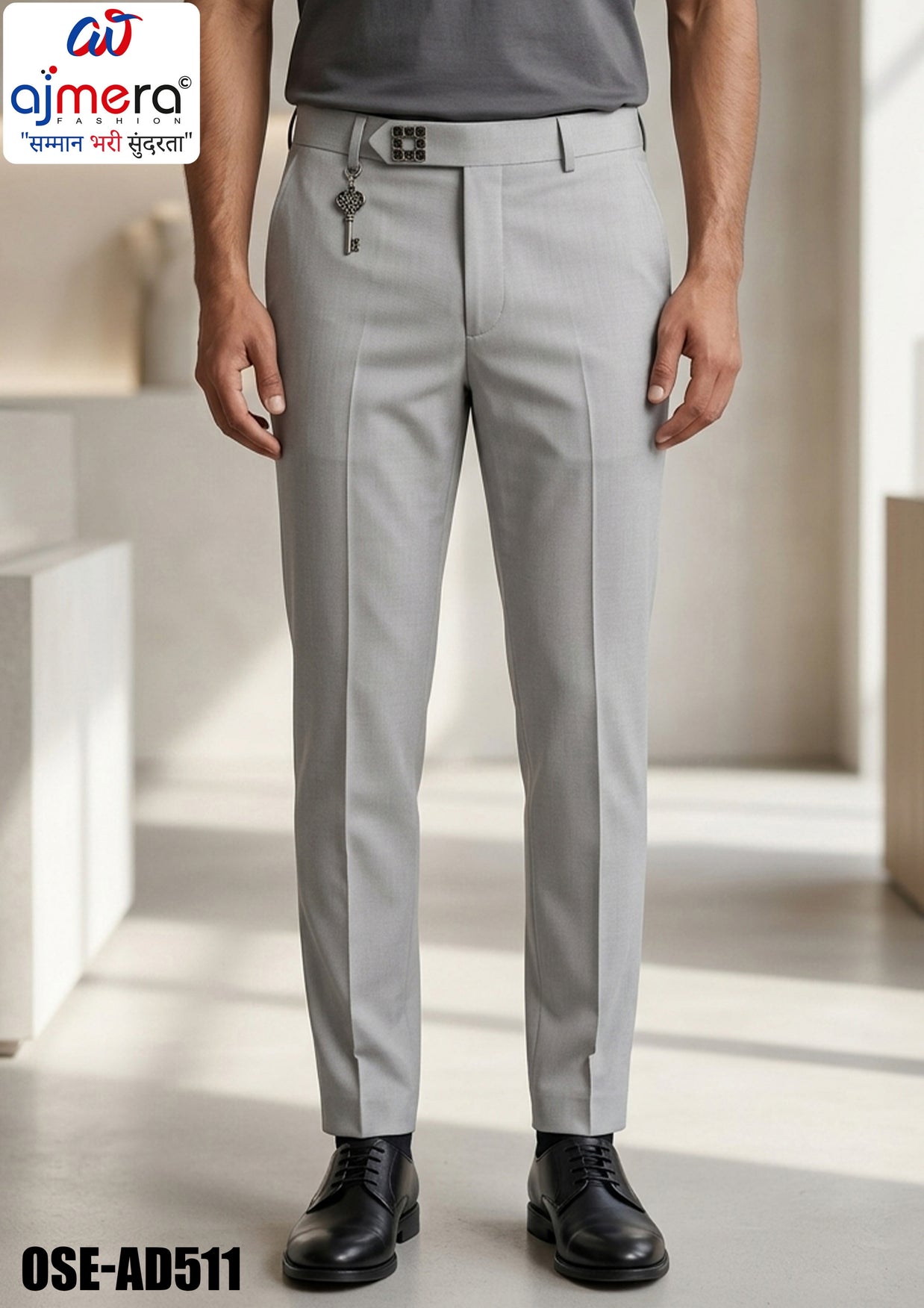 Premium Men's Formal Pant for Office & Business Wear | OSE-AD511