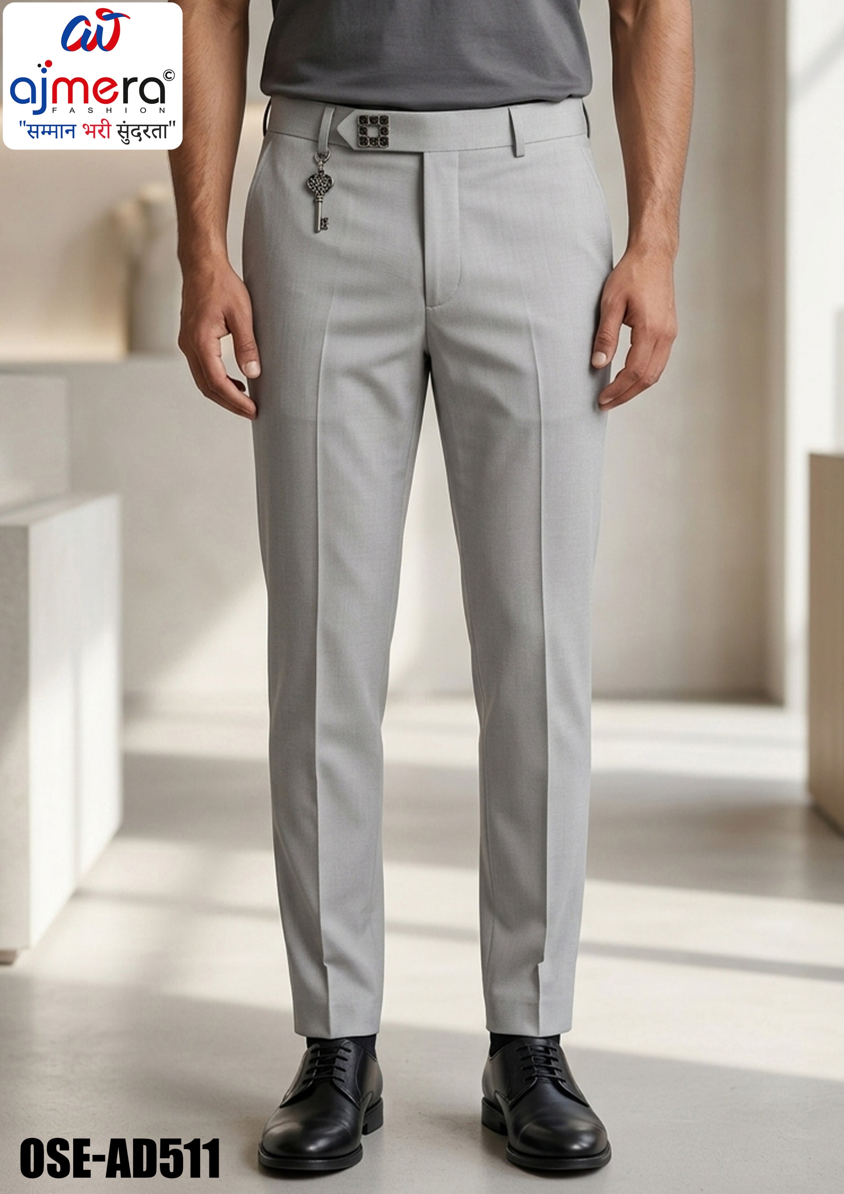 Premium Men's Formal Pant for Office & Business Wear | OSE-AD511