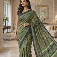Exclusive Printed Saree with Blouse Piece for Elegant Ethnic Look | RMF-BAHURANI VOL-4