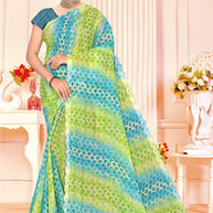 Fashionable Printed Saree with Blouse Piece for Festive Collection  | SNR-RUBY