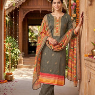Premium Pure Jaam Cotton Unstitched Suit Set | VAS-KHATTA MITHA