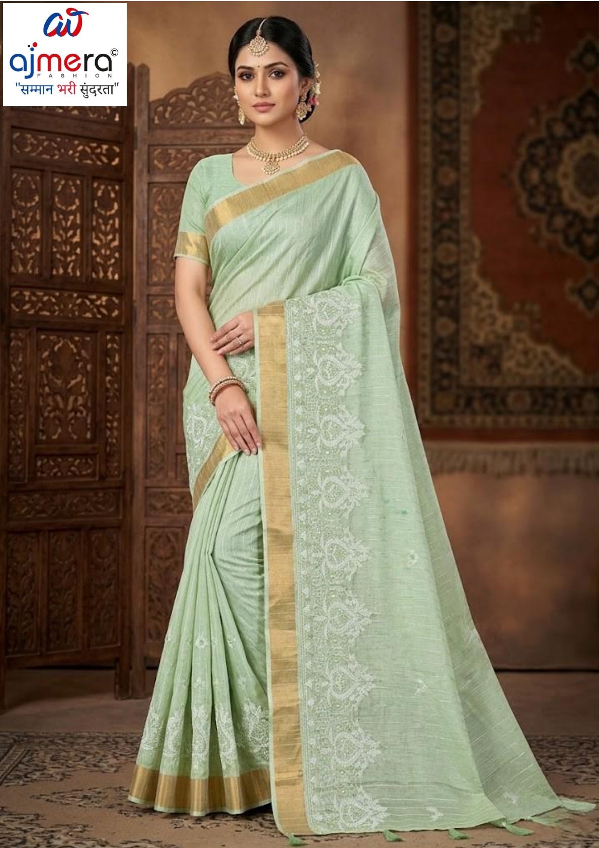 Designer Jacquard Silk Saree with Blouse Piece for Traditional Occasions | MTE-25353